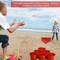 Giant Yard Pong Game Set with 12 Buckets and 2 Balls Outdoor Indoor Party Game for All Ages
